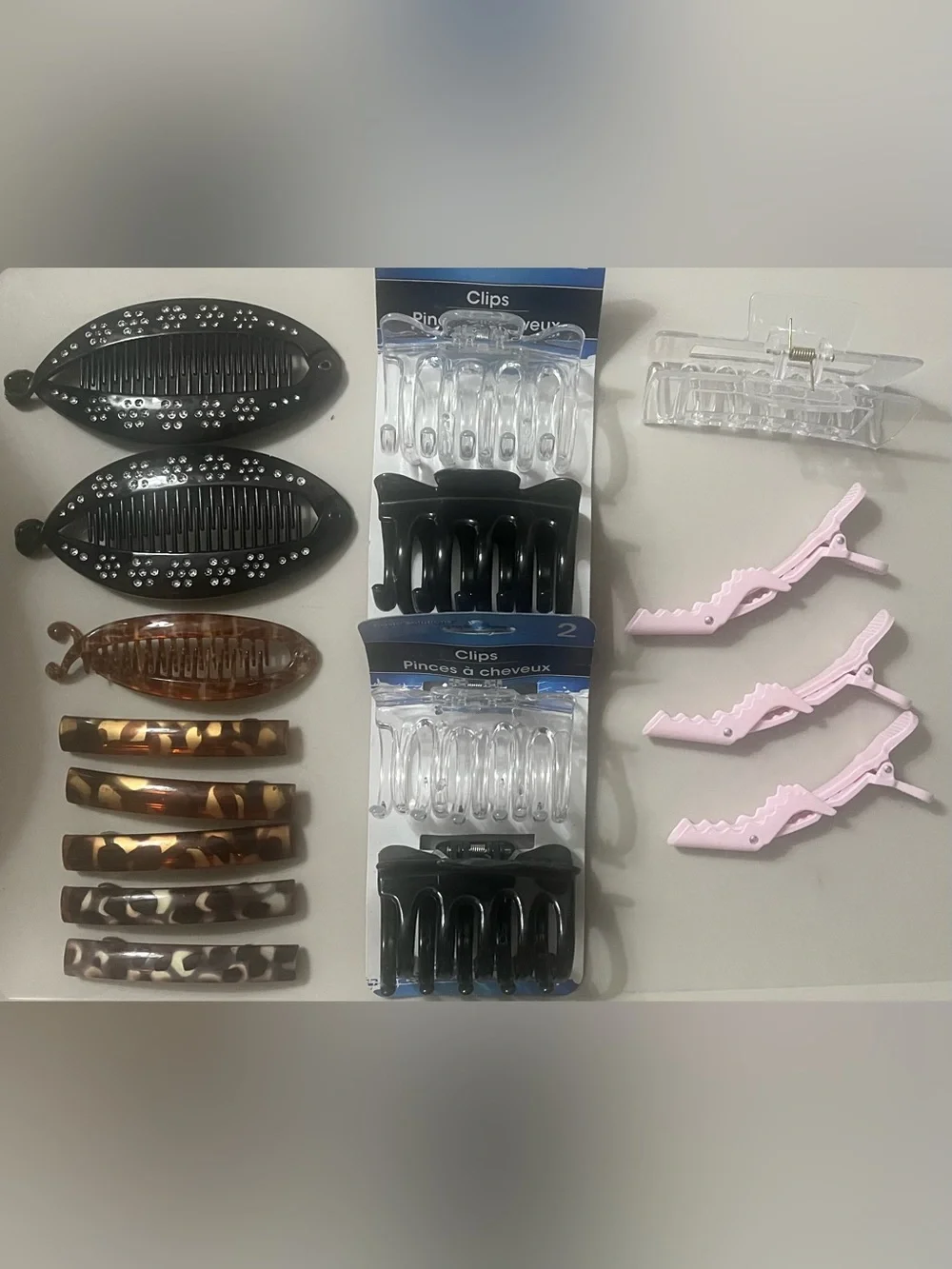 Hair Accessory Set, Hair Clamps, Hair Bows, Clips and More Bundle of 16
